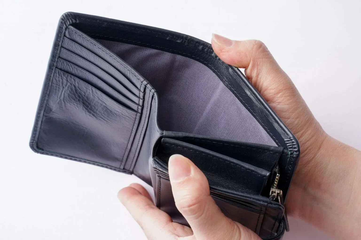 本革ミディアム二つ折り財布 | ビジネスレザーファクトリー